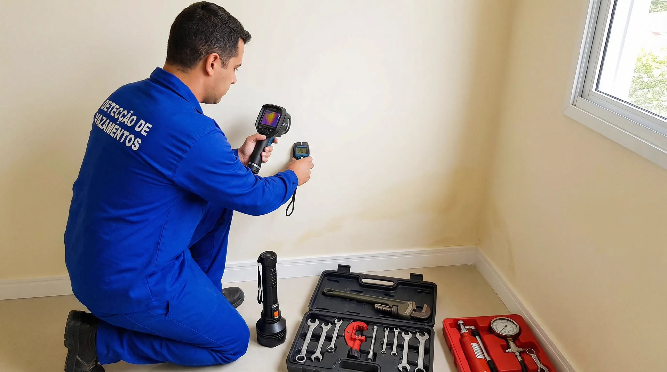 Caça infiltração em parede e laje em Belém-PA